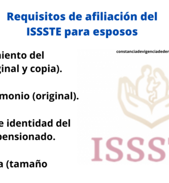 Requisitos para afiliarme al ISSSTE